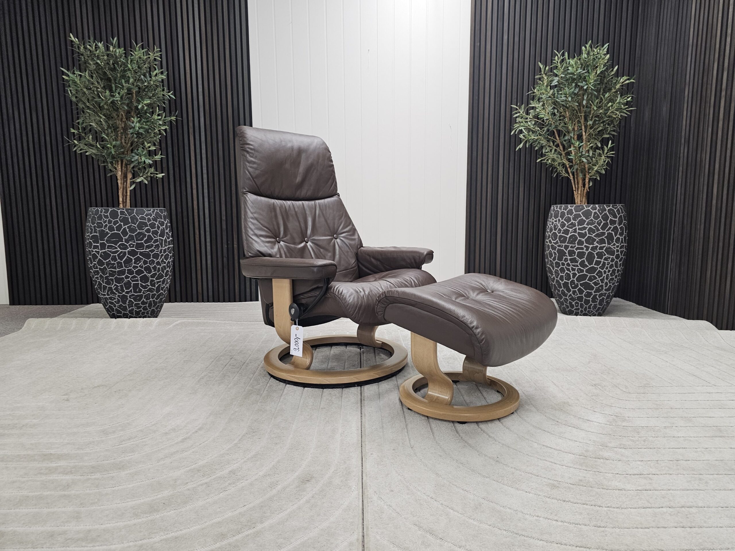 Stressless® Sky lenestol med krakk - Bilde 3