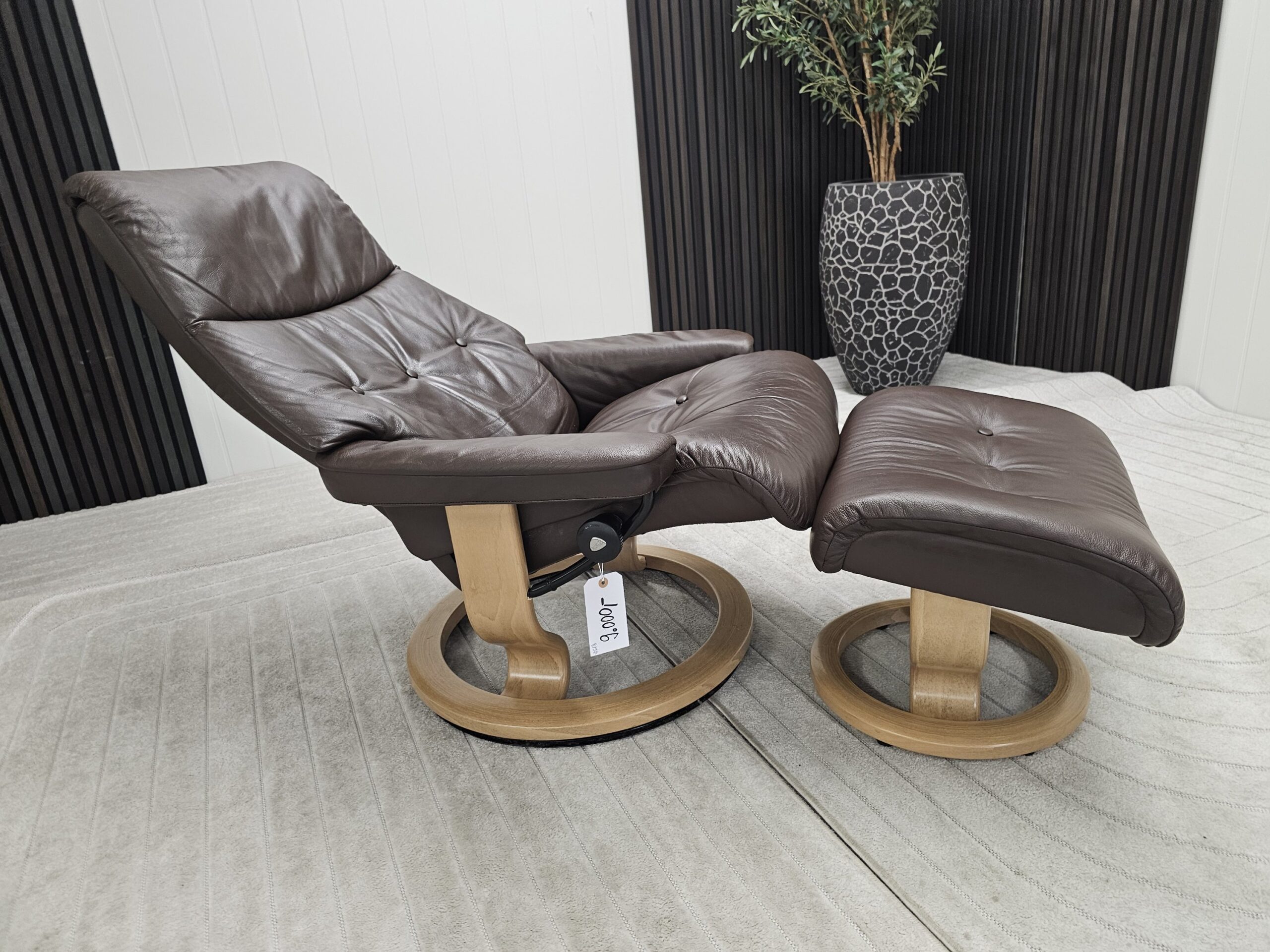 Stressless® Sky lenestol med krakk - Bilde 5
