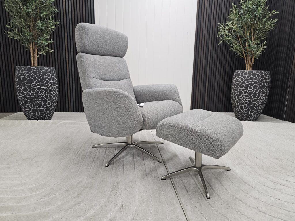Galaxy Sky lenestol med krakk