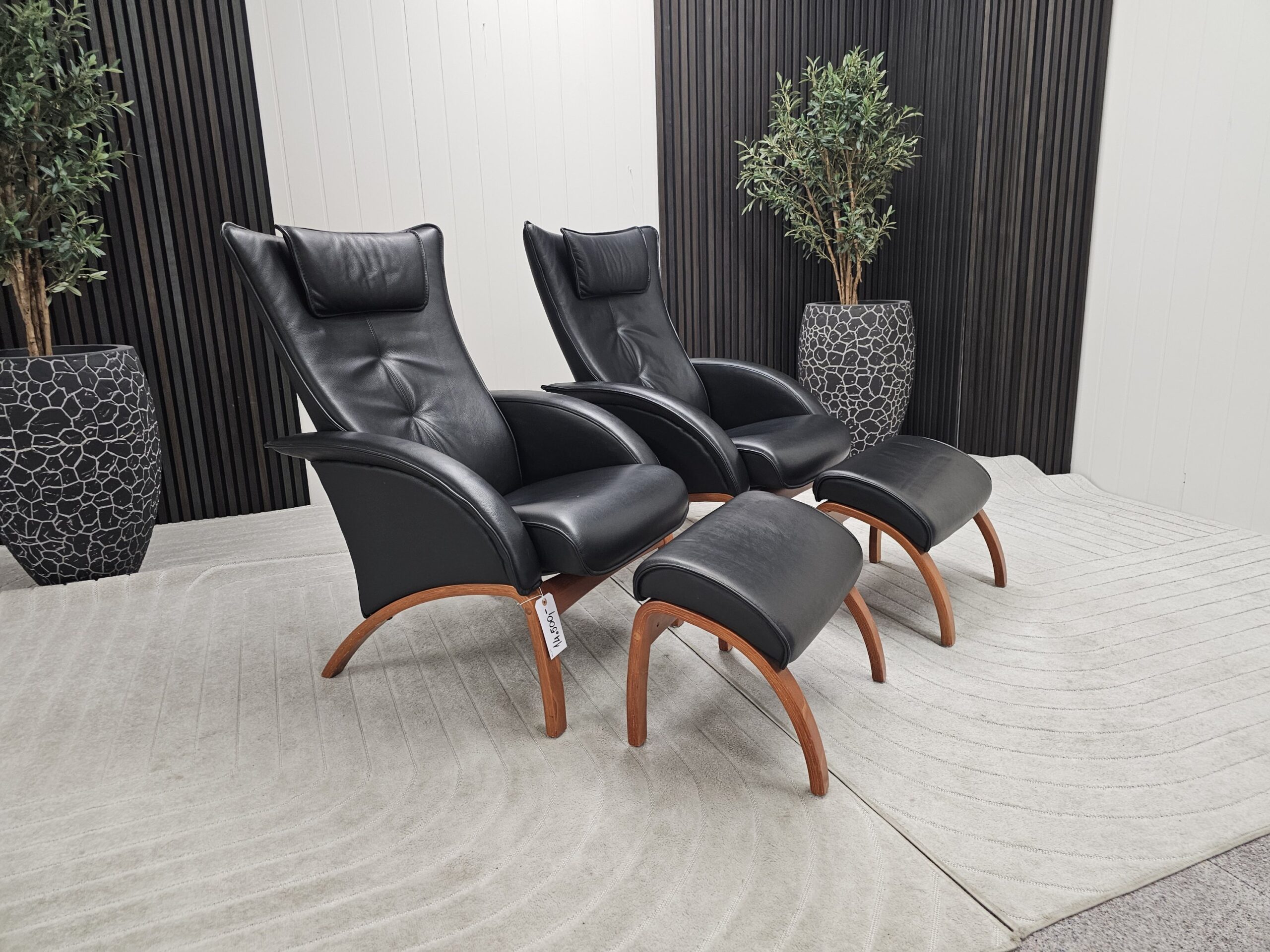 2 stk. Brunstad Delta Legend lenestoler med krakk - Bilde 2