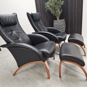2 stk. Brunstad Delta Legend lenestoler med krakk - Bilde 8