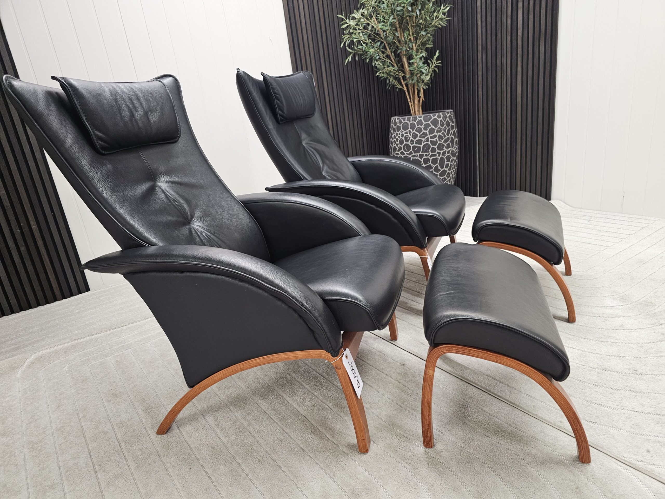 2 stk. Brunstad Delta Legend lenestoler med krakk - Bilde 8