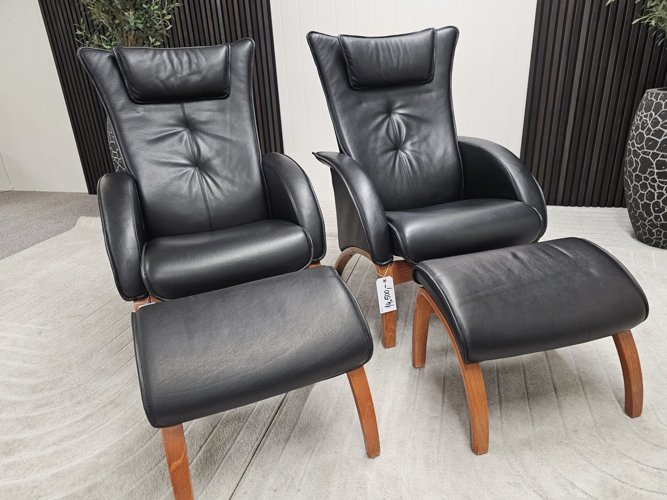 2 stk. Brunstad Delta Legend lenestoler med krakk - Bilde 4