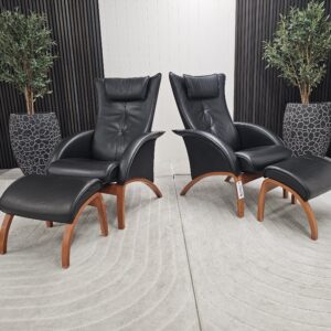 2 stk. Brunstad Delta Legend lenestoler med krakk - Bilde 5