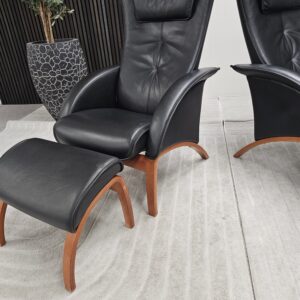 2 stk. Brunstad Delta Legend lenestoler med krakk - Bilde 17