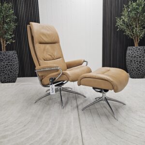 Stressless® Tokyo lenestol med høy rygg og krakk - Bilde 3
