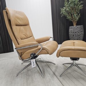 Stressless® Tokyo lenestol med høy rygg og krakk - Bilde 6