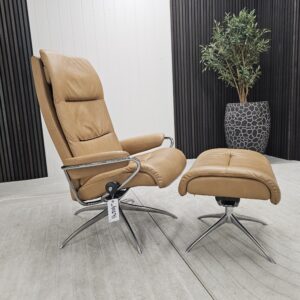 Stressless® Tokyo lenestol med høy rygg og krakk - Bilde 4