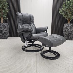 Stressless® Mayfair Signature lenestol med krakk - Bilde 12