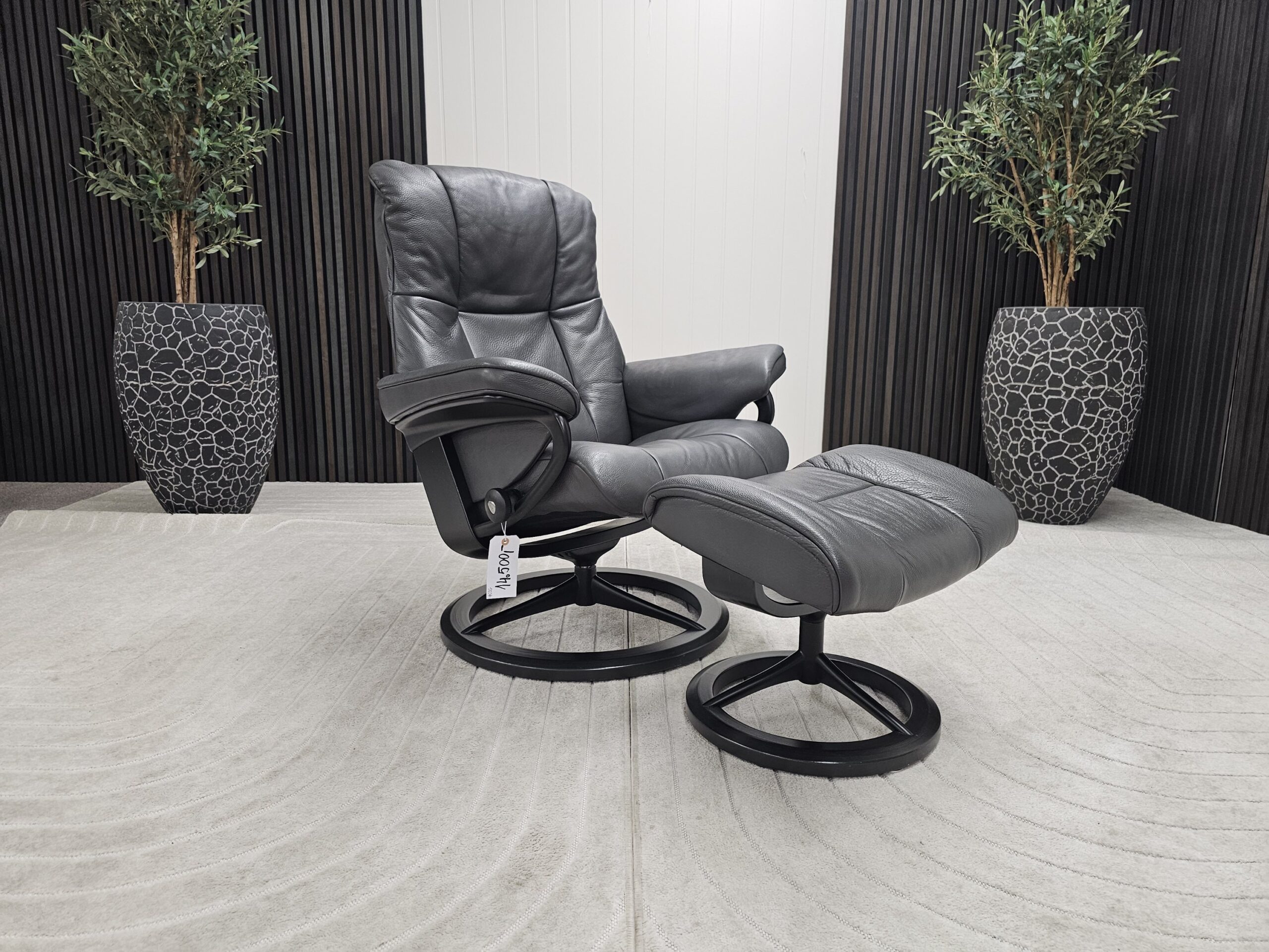 Stressless® Mayfair Signature lenestol med krakk - Bilde 12