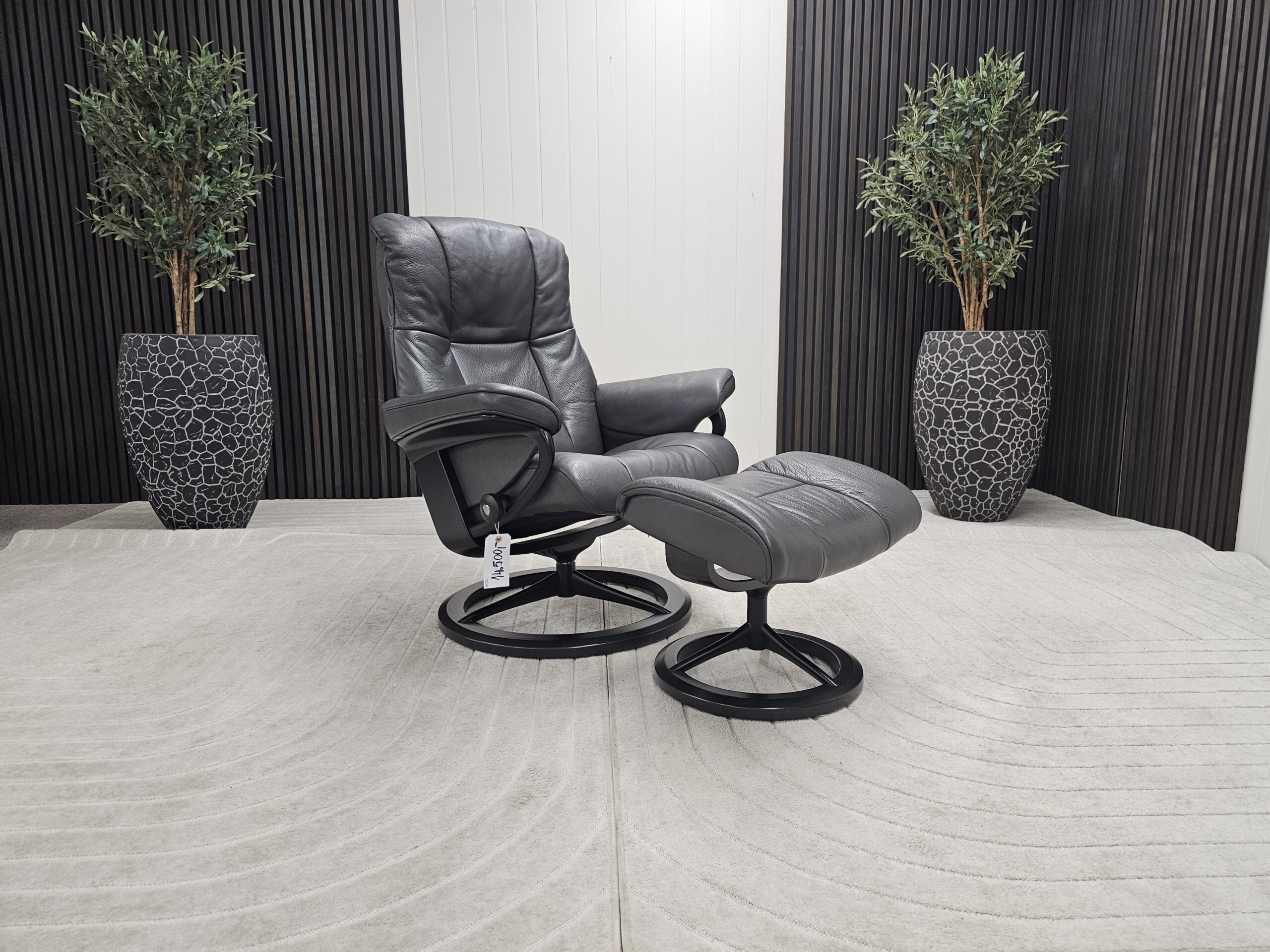 Stressless® Mayfair Signature lenestol med krakk - Bilde 2