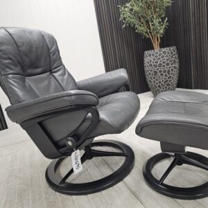 Stressless® Mayfair Signature lenestol med krakk - Bilde 11