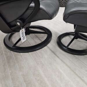 Stressless® Mayfair Signature lenestol med krakk - Bilde 9