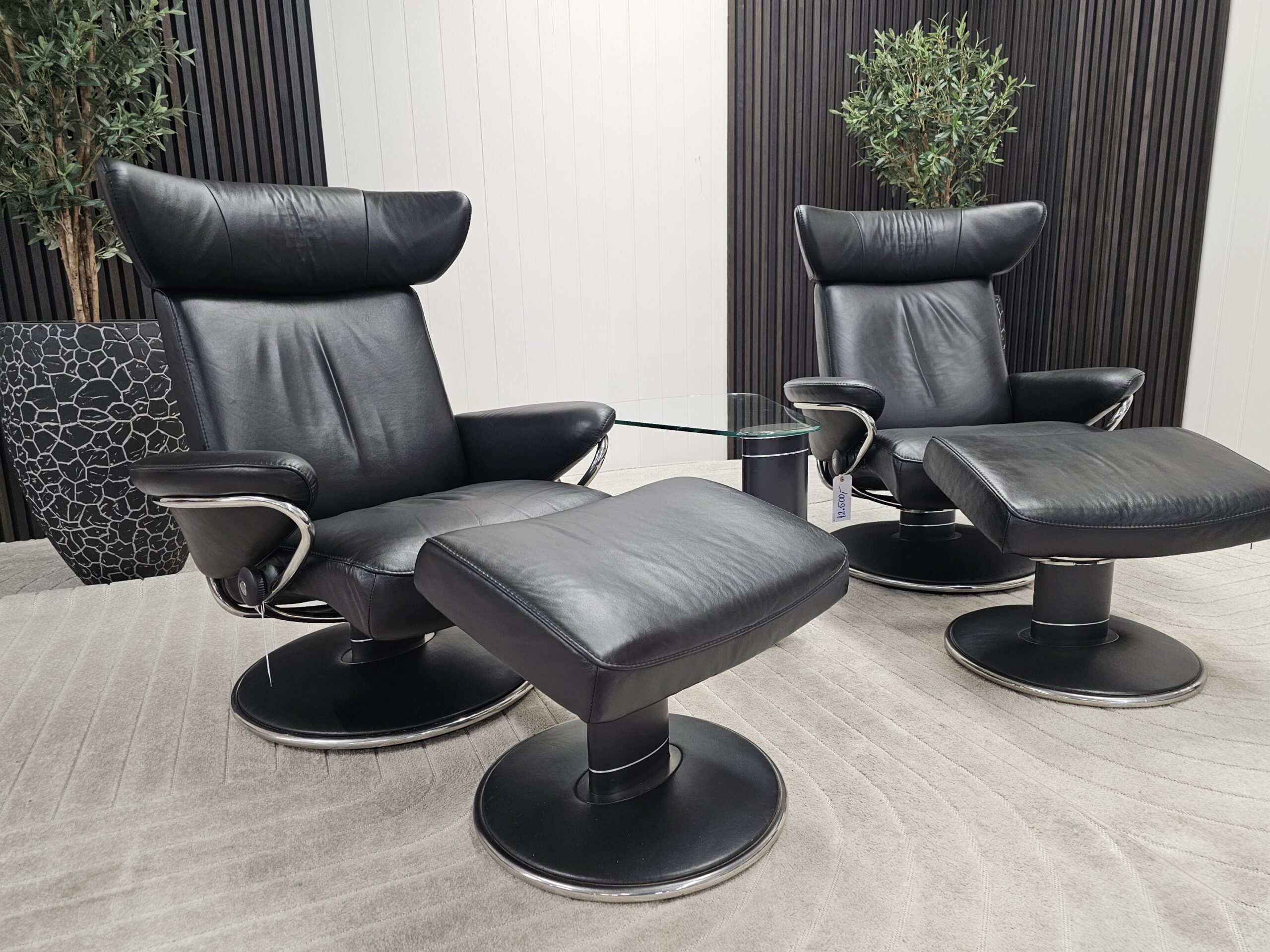 2 stk. Stressless® Jazz lenestoler med krakk - Bilde 4