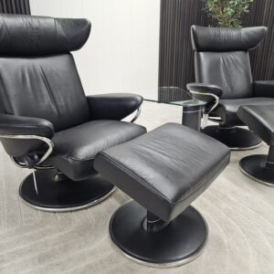 2 stk. Stressless® Jazz lenestoler med krakk - Bilde 12