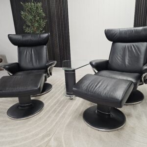 2 stk. Stressless® Jazz lenestoler med krakk - Bilde 9