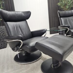 2 stk. Stressless® Jazz lenestoler med krakk - Bilde 11