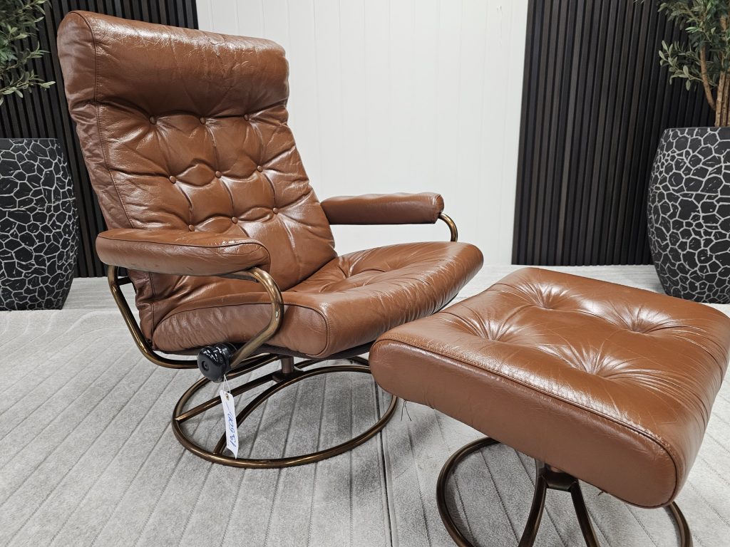 Stressless® Original 1974 lenestol med krakk