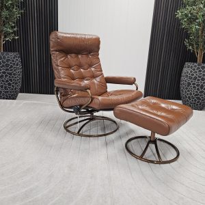 Stressless® Original 1974 lenestol med krakk - Bilde 3