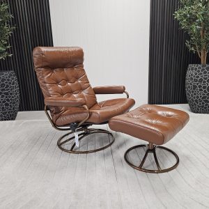 Stressless® Original 1974 lenestol med krakk - Bilde 1