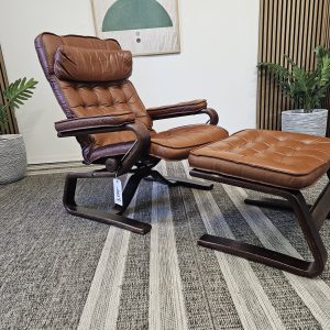 Ekornes Stressless Globe lenestol med krakk - Bilde 1