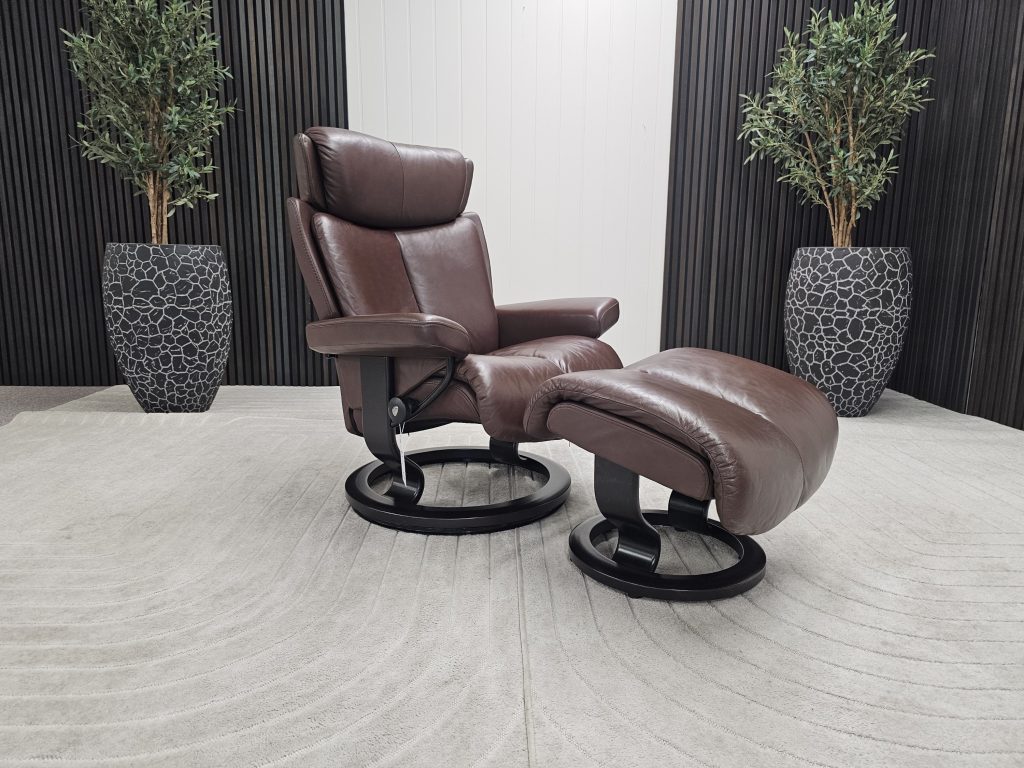 Stressless Magic lenestol med krakk