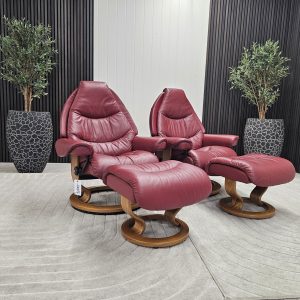 2 stk. Stressless Voyager lenestol med krakk - Bilde 6