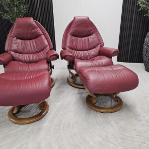 2 stk. Stressless Voyager lenestol med krakk - Bilde 13