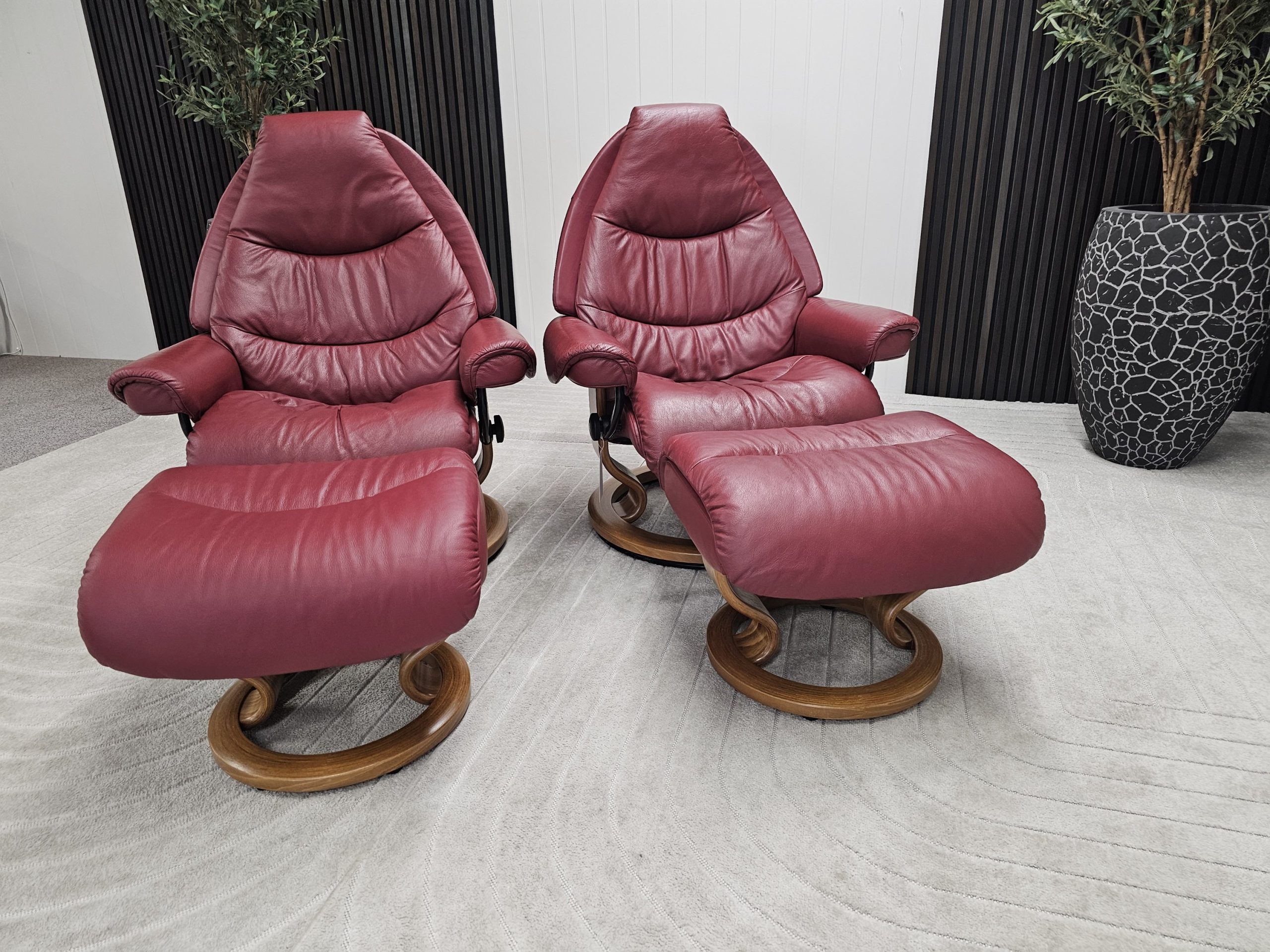 2 stk. Stressless Voyager lenestol med krakk - Bilde 13