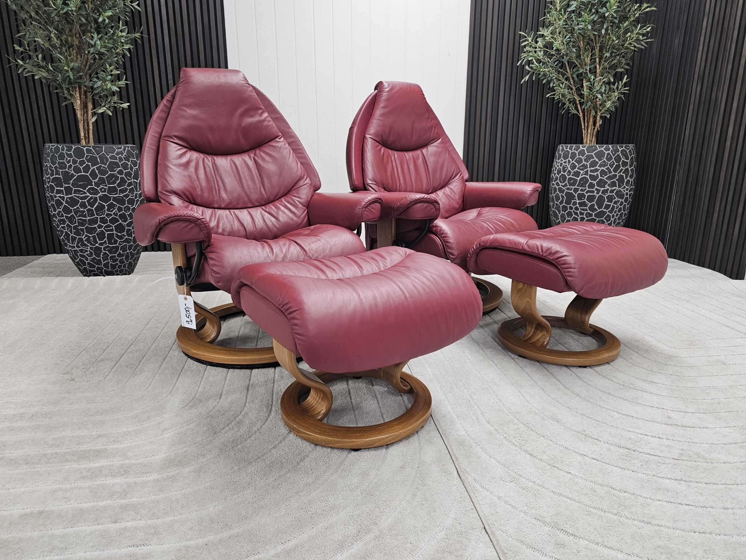 2 stk. Stressless Voyager lenestol med krakk - Bilde 1