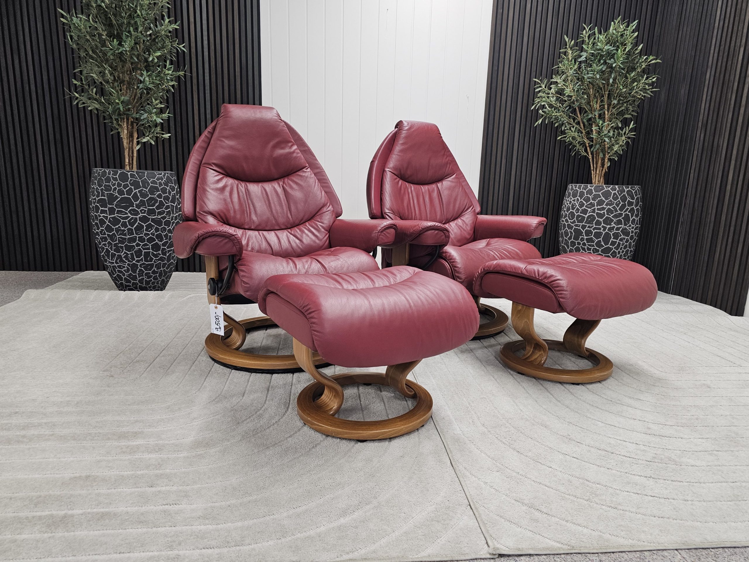 2 stk. Stressless Voyager lenestol med krakk - Bilde 2