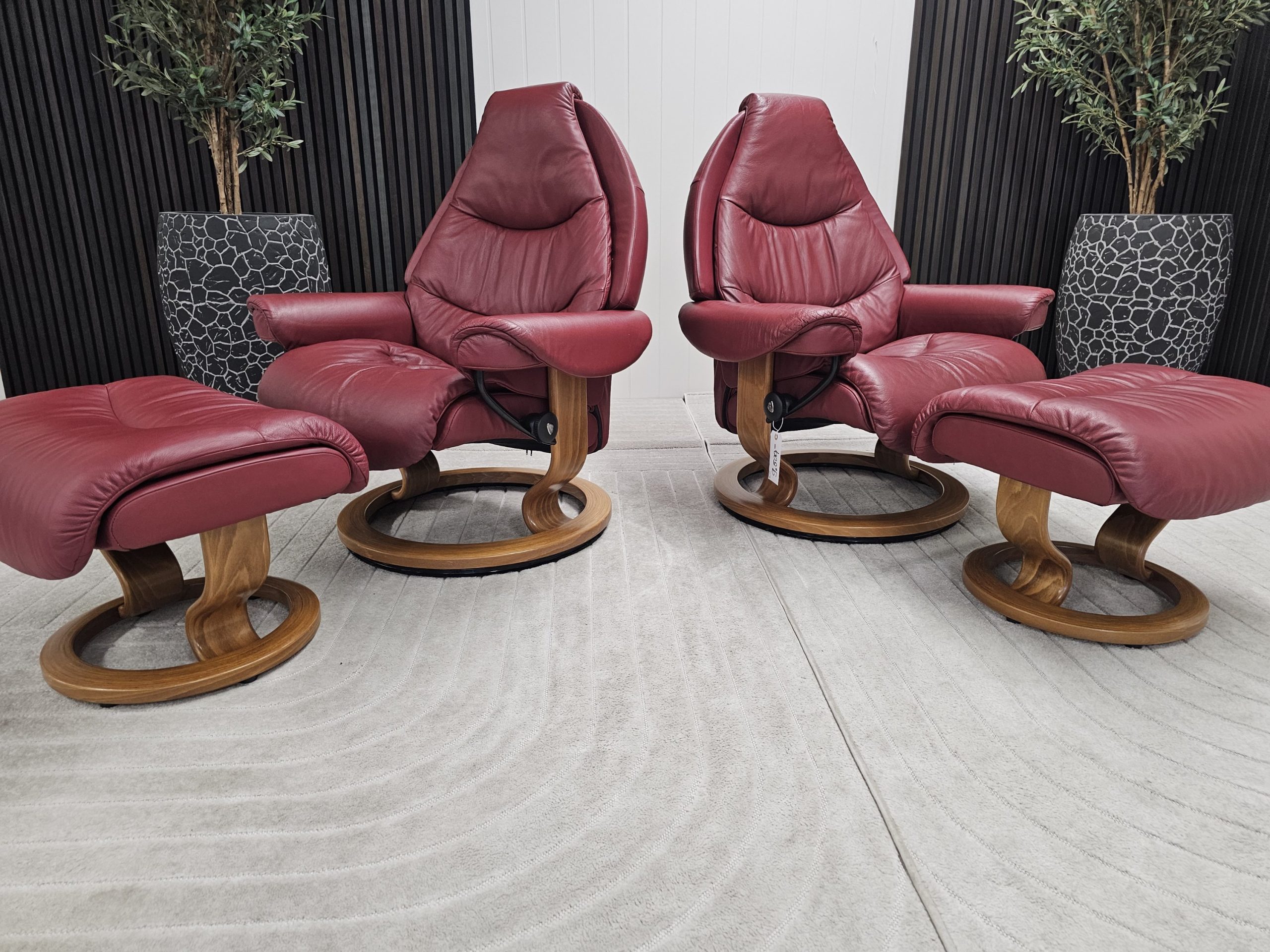2 stk. Stressless Voyager lenestol med krakk - Bilde 4