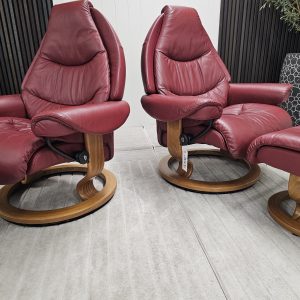 2 stk. Stressless Voyager lenestol med krakk - Bilde 3