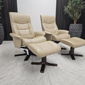 2 stk IMG Comfort lenestoler med krakk - Bilde 1