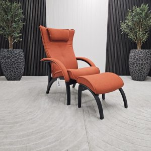 Brunstad Delta Legend lenestol med krakk - Bilde 2