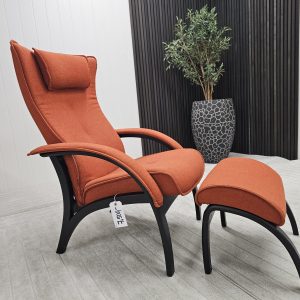 Brunstad Delta Legend lenestol med krakk - Bilde 10