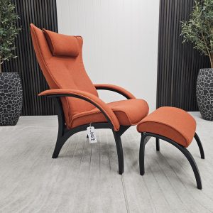 Brunstad Delta Legend lenestol med krakk - Bilde 4