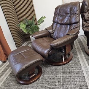 2 stk. Stressless® Reno lenestoler med krakk - Bilde 16