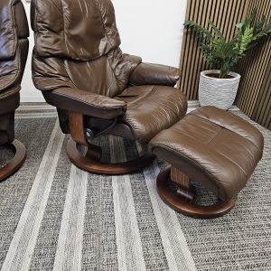 2 stk. Stressless® Reno lenestoler med krakk - Bilde 17