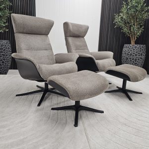 2 stk. IMG Taycan Medium lenestoler med krakk - Bilde 1