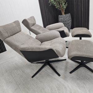 2 stk. IMG Taycan Medium lenestoler med krakk - Bilde 3