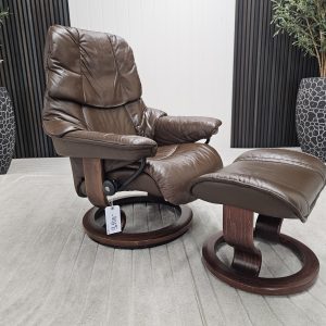 Stressless® Reno lenestol med krakk - Bilde 1