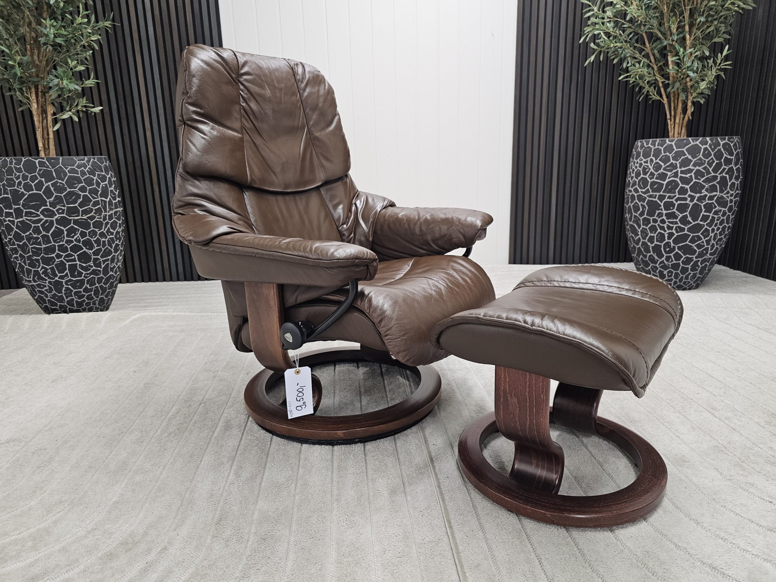 Stressless® Reno lenestol med krakk - Bilde 1