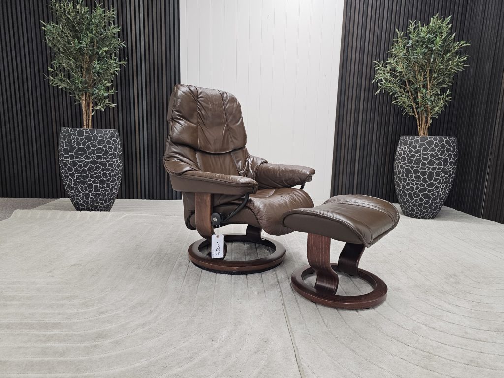 Stressless® Reno lenestol med krakk