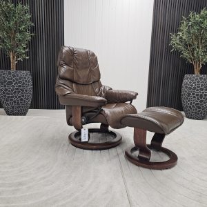 Stressless® Reno lenestol med krakk - Bilde 3
