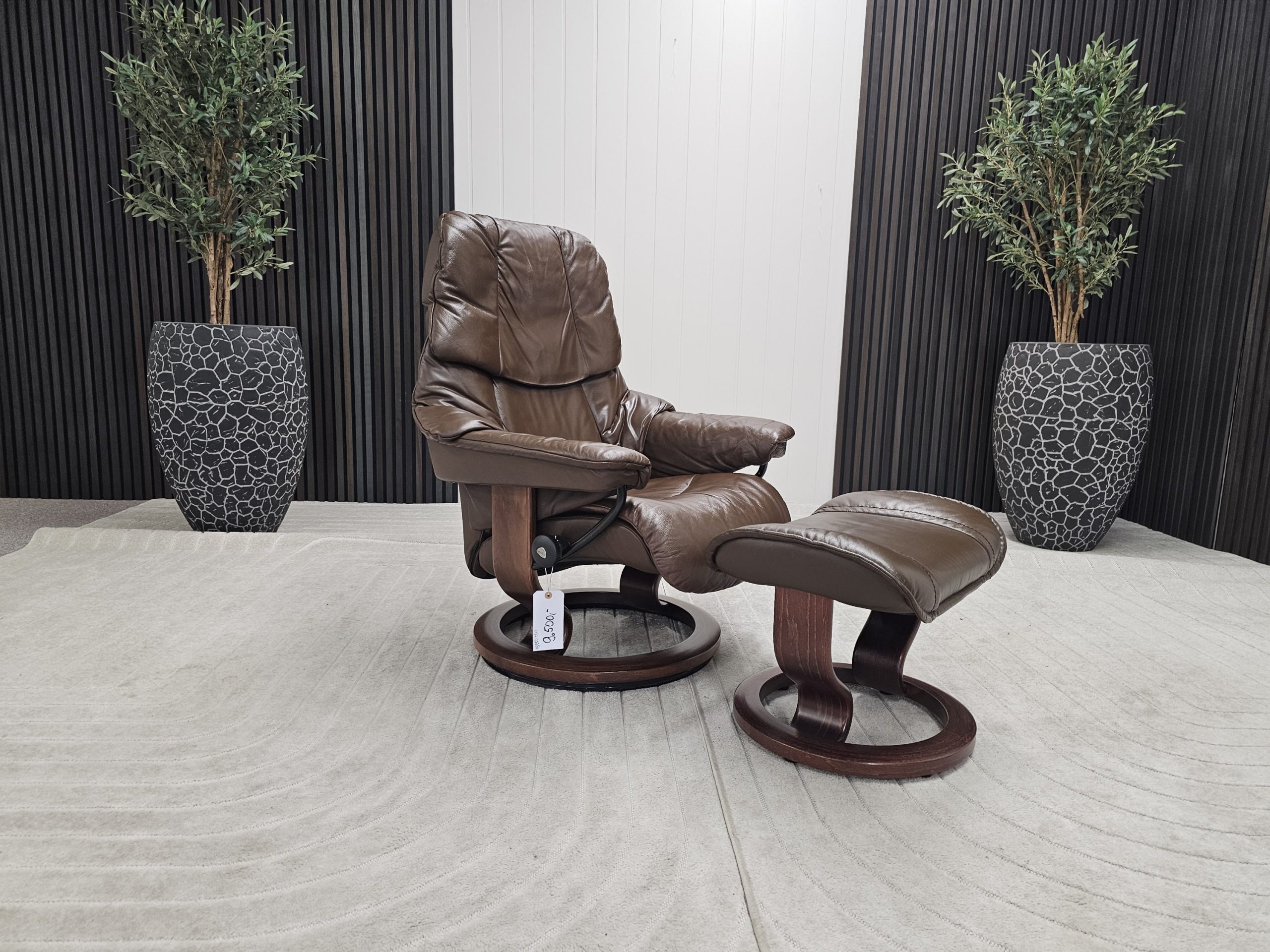 Stressless® Reno lenestol med krakk - Bilde 3