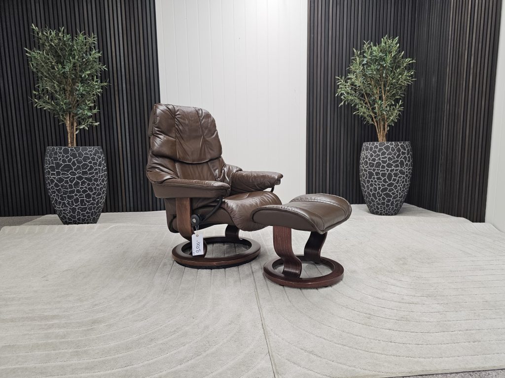 Stressless® Reno lenestol med krakk