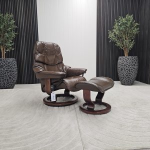Stressless® Reno lenestol med krakk - Bilde 2