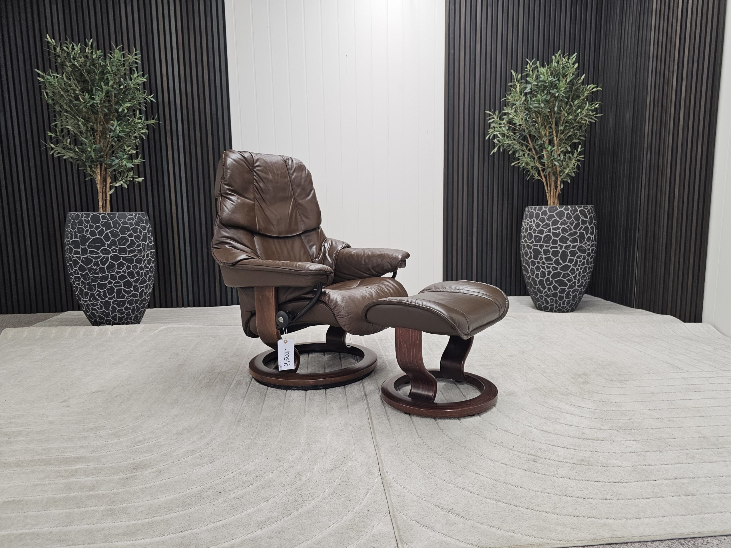Stressless® Reno lenestol med krakk - Bilde 2