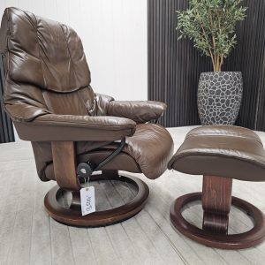 Stressless® Reno lenestol med krakk - Bilde 4